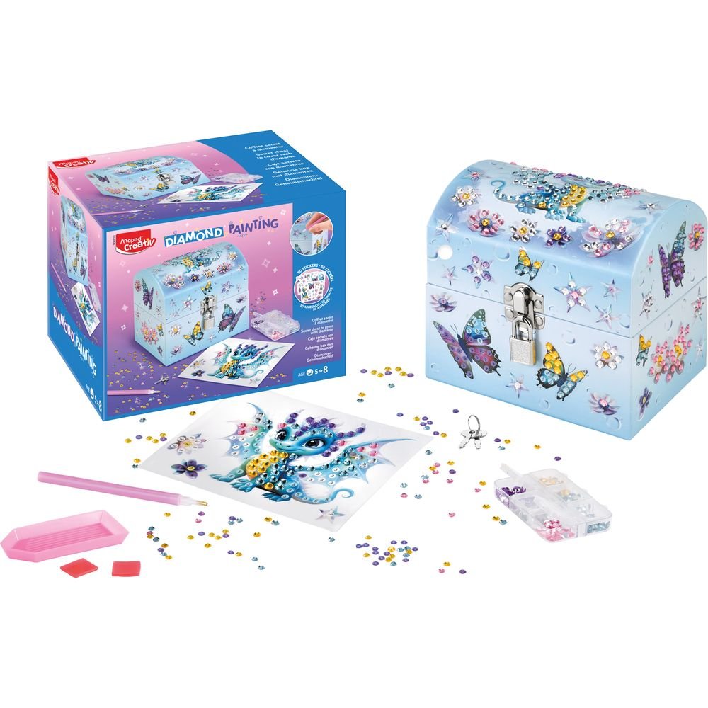 Diamond Painting Cofre Maped para manualidades y regalos