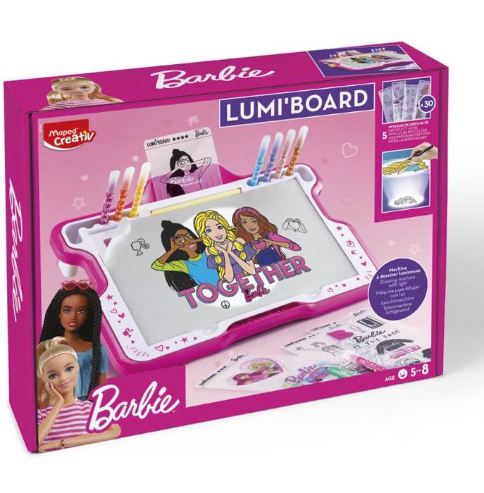 Pizarra Lumi'Board Barbie MAPED CREATIV