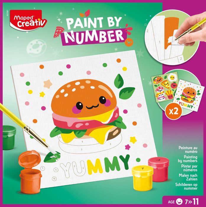 PINTAR POR NUMEROS MAPED CREATIVE KAWAI FOOD SALADA | MAPED | 1 UNIDAD | 3154149070879 Imagen principal del producto