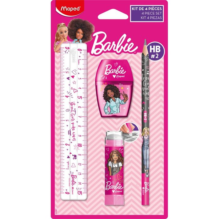 Mini Set Papeleria Barbie MAPED Imagen principal del producto