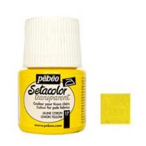 Pintura Setacolor Opaco 45 ml Limon Marca Pebeo