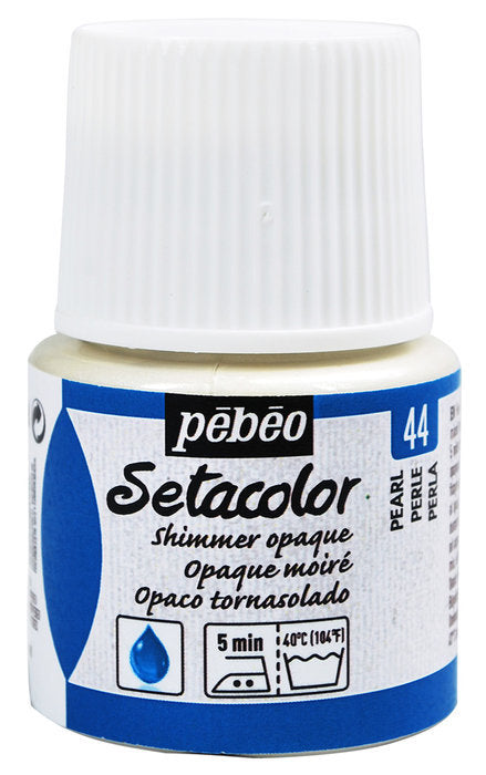 Pintura Setacolor Opaco 45 ml Perla Tornasolado Marca Pebeo Imagen principal del producto