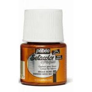 Pintura Setacolor Opaco 45 ml Bronce Tornasolado Marca Pebeo
