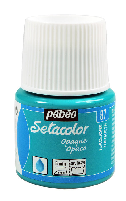 PINTURA SETACOLOR OPACO 45 ML TURQUESA | PEBEO | ENVASE 5 UDS. UNIDAD | 33167862950879 Imagen principal del producto