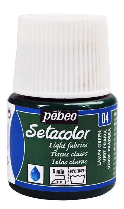 PINTURA SETACOLOR TEJIDOS CLAROS 45 ML VERDE PRADERA | PEBEO | ENVASE 5 UDS. UNIDAD | 33167863290042 Imagen principal del producto