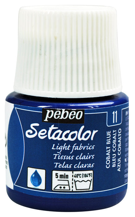 PINTURA SETACOLOR TRANSPARENT 45 ML 11 AZUL COBALTO | PEBEO | ENVASE 5 UDS. UNIDAD | 33167863290110 Imagen principal del producto