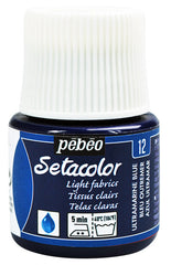 PINTURA SETACOLOR TEJIDOS CLAROS 45 ML AZUL ULTRAMAR | PEBEO | ENVASE 5 UDS. UNIDAD | 33167863290127