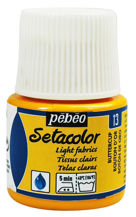 Pintura Setacolor Transparent 45 ml Botón de Oro PEBEO Imagen principal del producto