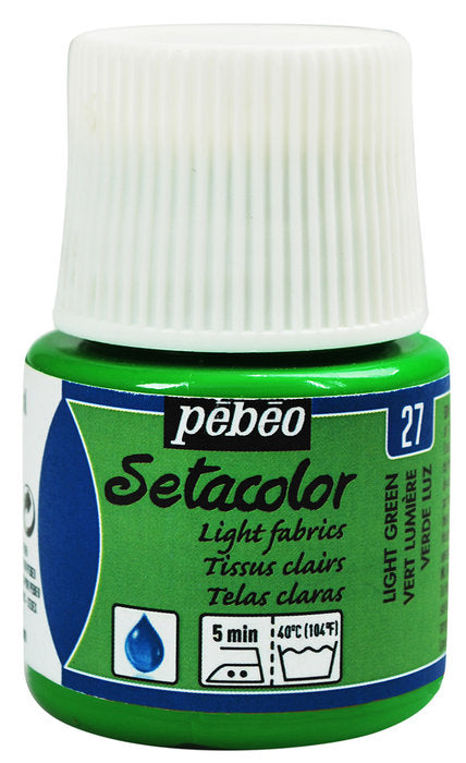 PINTURA SETACOLOR TEJIDOS CLAROS 45 ML VERDE LUZ | PEBEO | ENVASE 5 UDS. UNIDAD | 33167863290271 Imagen principal del producto