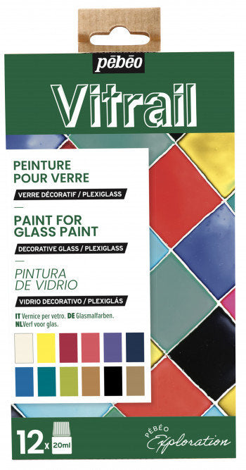 PINTURA VITRAIL 20 ML 12 COLORES SURTIDOS | PEBEO | 1 UNIDAD | 3167867574215 Imagen principal del producto