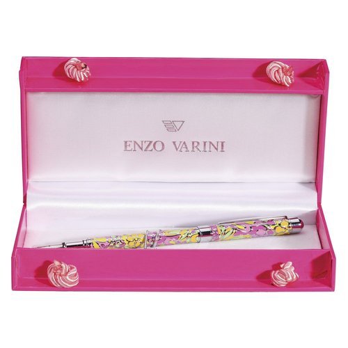 Pluma Enzo Varini Palazzo Cloisi Motivo Floral Rosa Imagen principal del producto