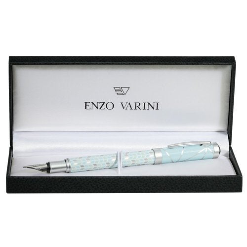 Pluma Enzo Varini Palazzo Zucchero Azul Claro Imagen principal del producto
