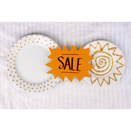 Carteles flash 160x120 mm amarillo y naranja fluorescente, 50 ud. Imagen secundaria del producto