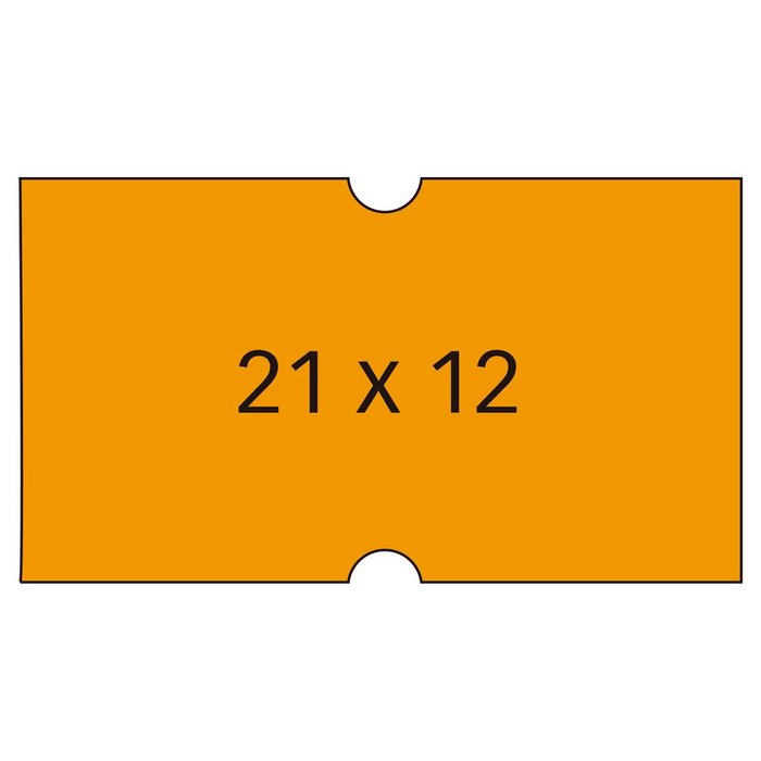 ETIQUETA NARANJA RECTANGULAR 210X120MM PERMANENTE PACK 6 | 1 UNIDADES | (APLI) Imagen principal del producto
