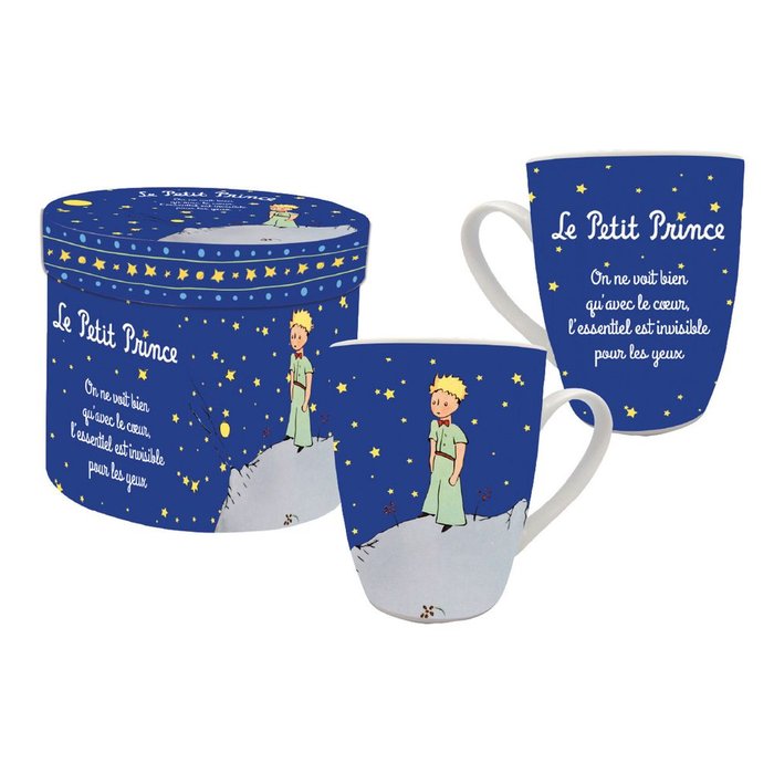 TAZA EL PRINCIPITO AZUL MARINO CON FRASE CON CAJA DE REGALO | ENESCO | 1 UNIDAD | 3453131139144 Imagen principal del producto