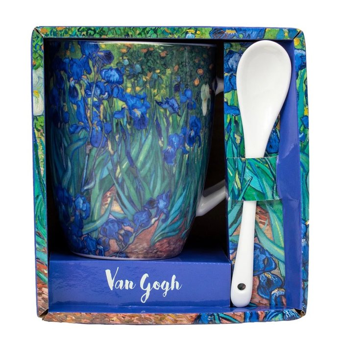 TAZA CON CUCHARA EN CAJA IRIS VAN GOGH INDIVIDUAL | ENESCO | 1 UNIDAD | 3453131145183 Imagen principal del producto