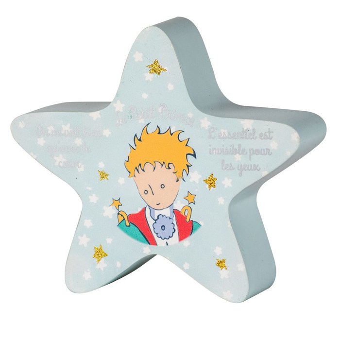 HUCHA DE MADERA EL PRINCIPITO FORMA DE ESTRELLA | ENESCO | 1 UNIDAD | 3453131149976