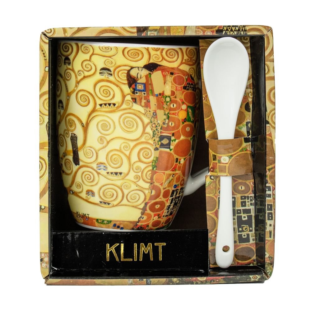 TAZA CON CUCHARA CAJA REGALO ABIERTA ARBOL DE LA VIDA | ENESCO | 1 UNIDAD | 3453131151443 Imagen principal del producto