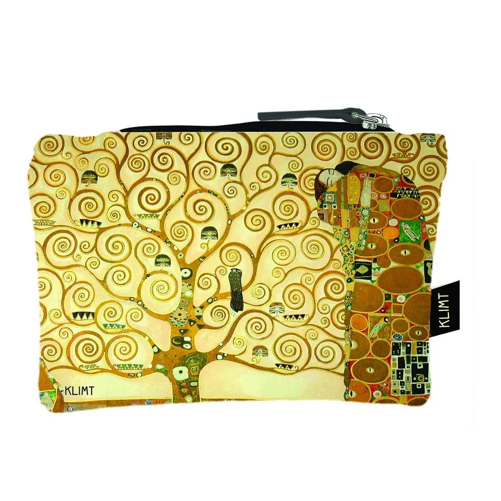 MONEDERO TELA CON CREMALLERA ARBOL DE LA VIDA KLIMT | ENESCO Imagen principal del producto