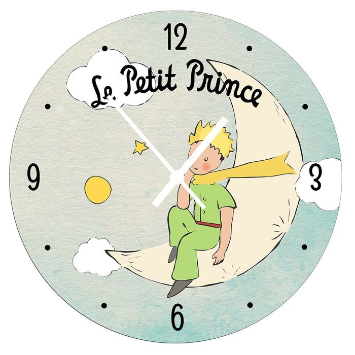 Reloj de Madera 28 cm El Principito Luna Enesco