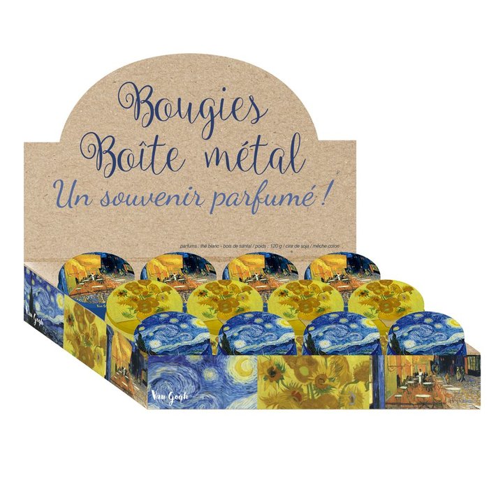 EXP, 12 UD VELA PERFUMADA EN CAJA METALICA VAN GOGH SURTIDA | ENESCO | ENVASE 12 UDS. UNIDAD | 3453131166010