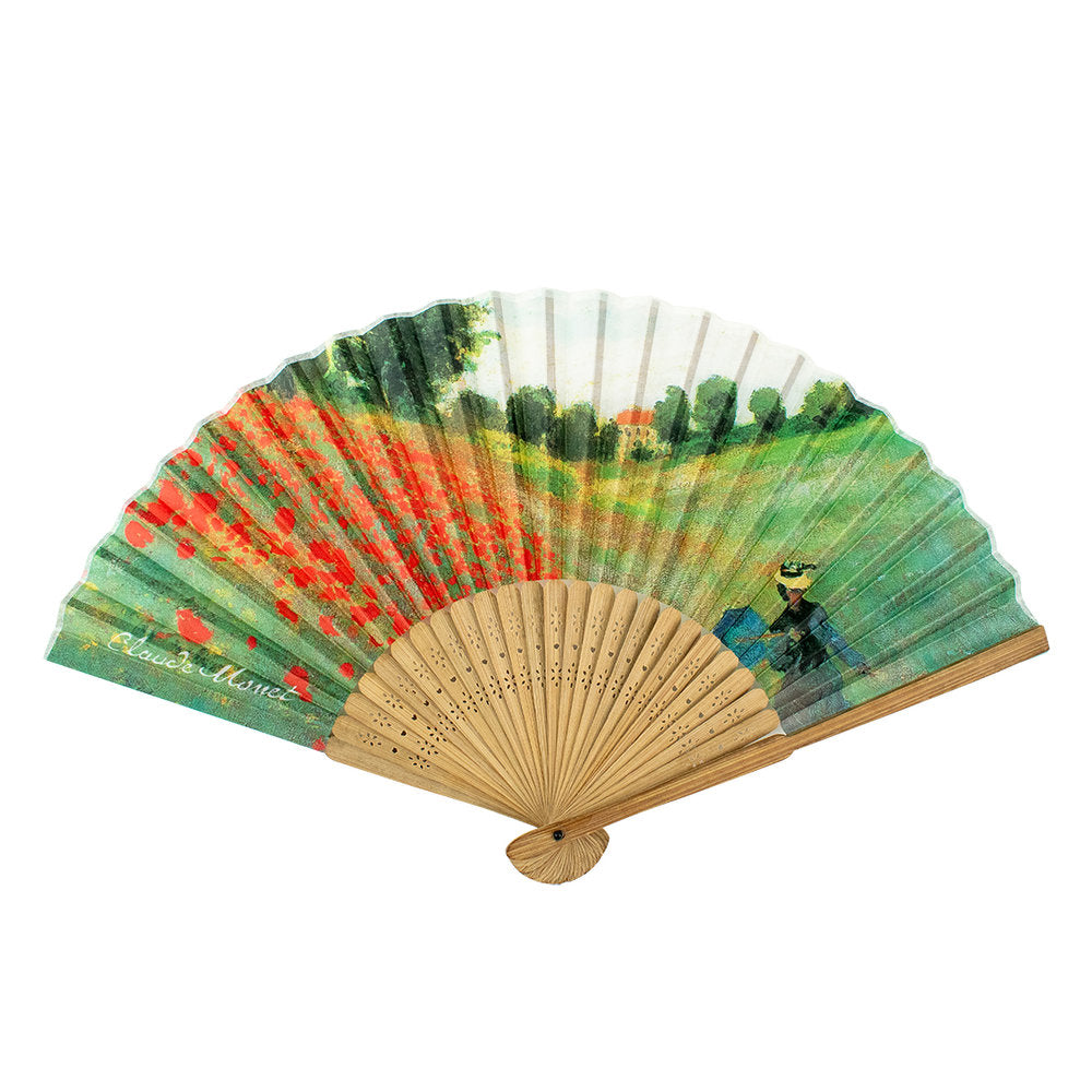 Abanico Amapola Monet Marca Enesco Regalo Multicolor Imagen principal del producto