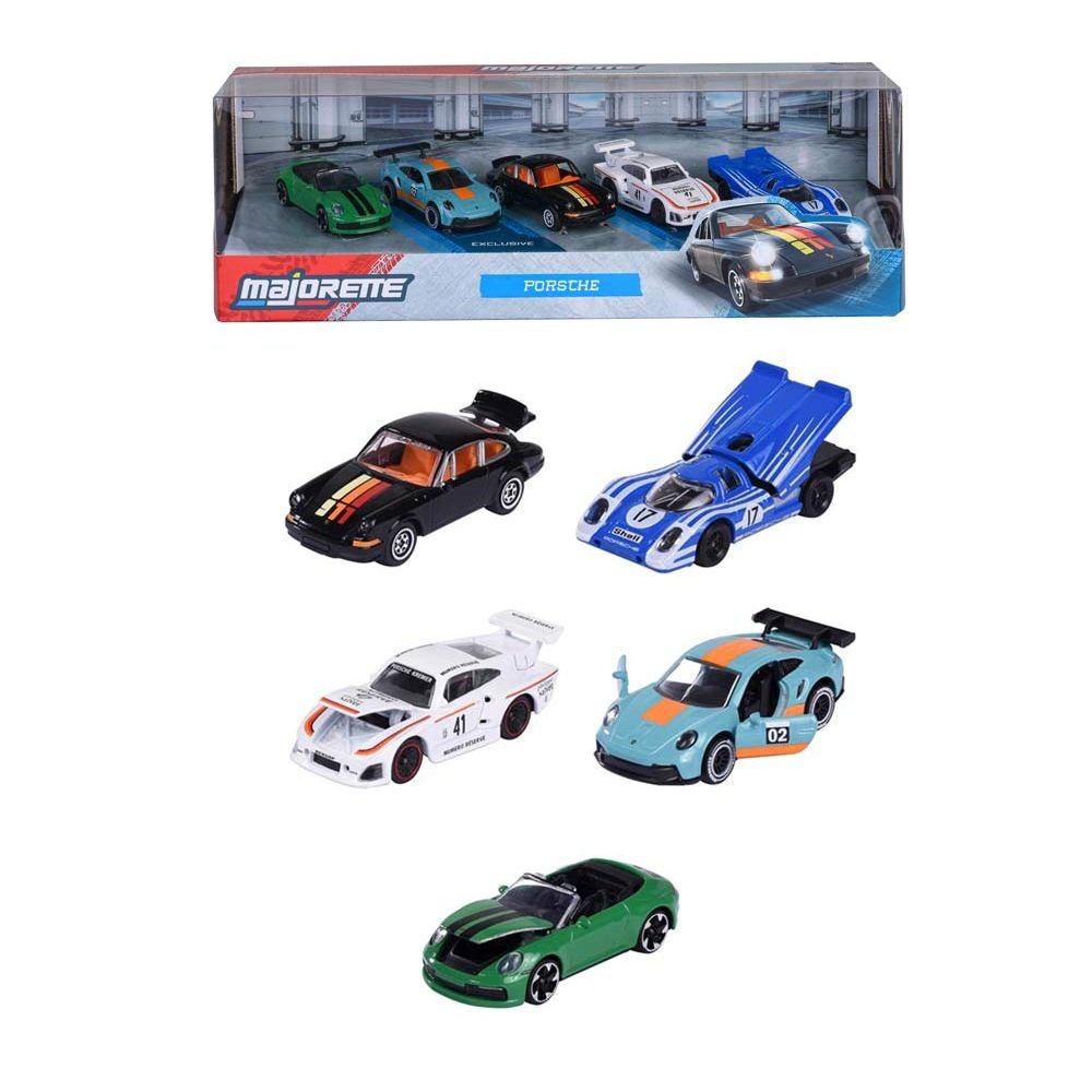 Set 5 Coches Porsche Majorette Imagen principal del producto