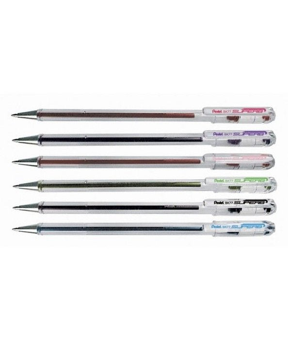 BOLIGRAFO PENTEL BK77 ROJO | 12 UNIDADES | (PENTEL)