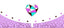 SOBRE DE REGALO BLANCO MORADO CON CORAZON | 6 UNIDADES | (PICTURA)