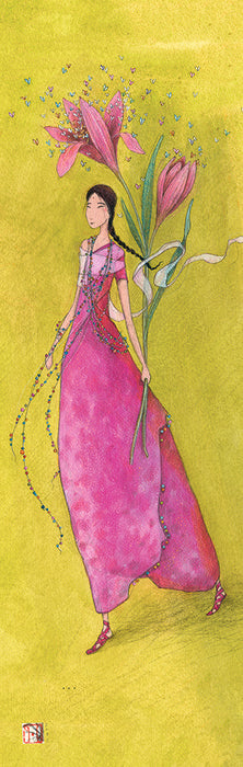 MARCAPAGINAS AMARILLO CHICA VESTIDO MORADO GAELLE BOISSONNA | 15 UNIDADES | (PICTURA) Imagen principal del producto