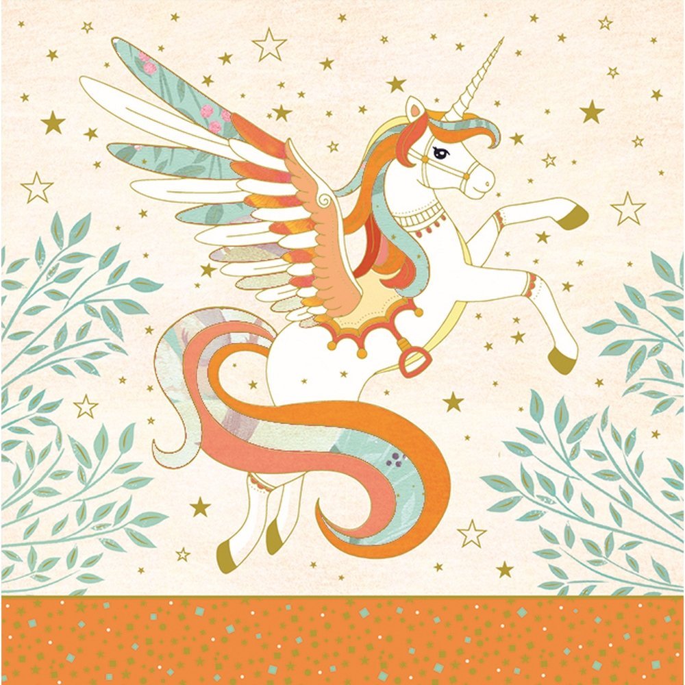 Tarjeta Felicitacion Arabesco Unicornio Pictura 16x16 cm Imagen principal del producto