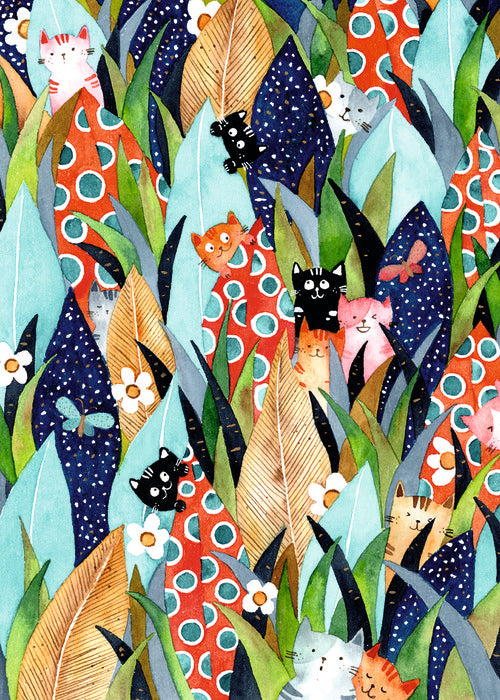 Cuaderno Grapado 15x21cm Gatos A5 48H Rayadas Pictura Imagen principal del producto