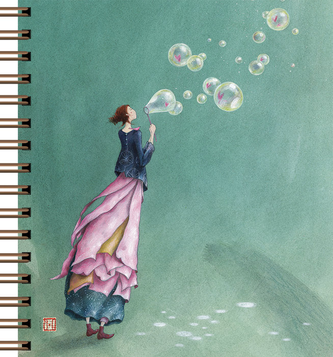 Cuaderno espiral 19x21,5 cm Verde Chica Gaelle PICTURA