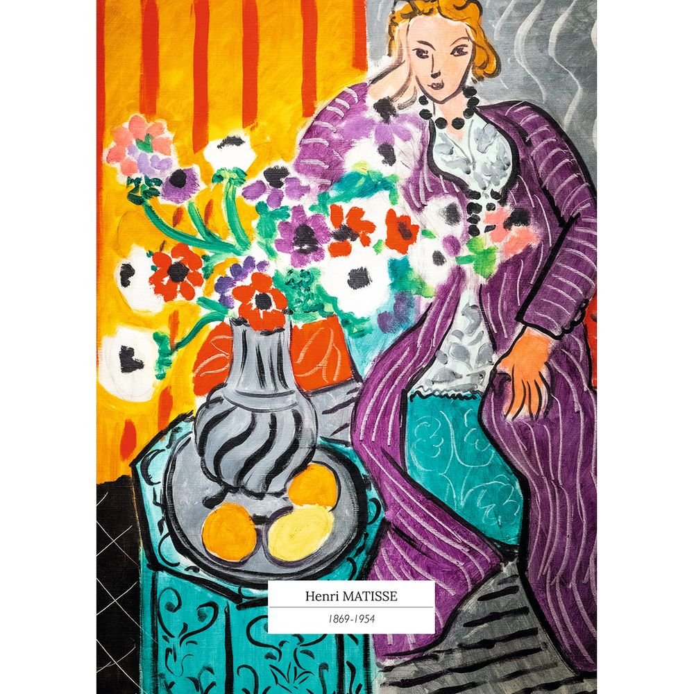 Cuaderno A5 Mujer Sentada con Jarrón de Flores PICTURA Imagen principal del producto
