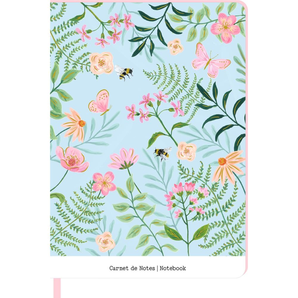 Cuaderno A5 Naturelles Flores y Mariposas 192H Rayada Pictura Imagen principal del producto