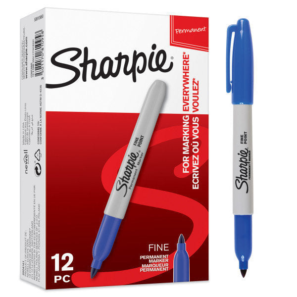 Rotulador Sharpie Permanente Punta Fina Azul