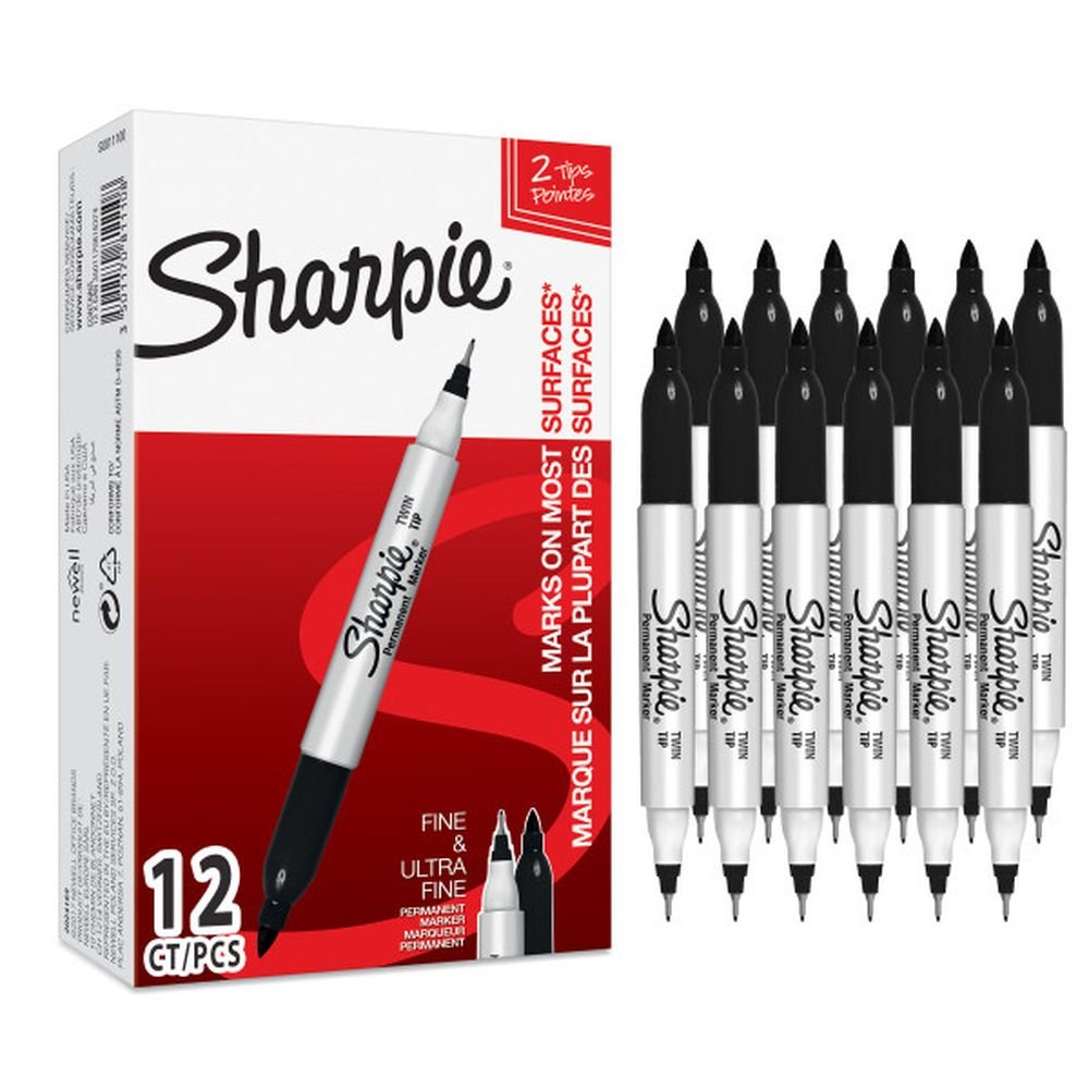 Rotulador Sharpie Permanente Doble Punta Negro