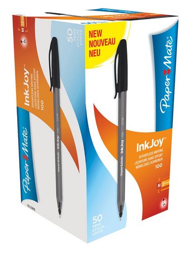 BOLIGRAFO PAPER MATE INKJOY 100 NEGRO | 50 UNIDADES | (PAPERMATE) Imagen principal del producto