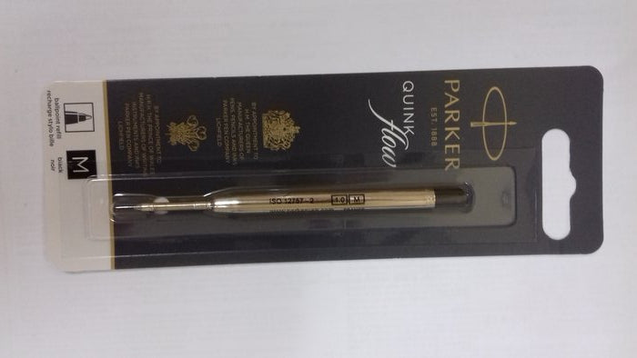 Blister Recambio Boligrafo Parker Negro Punta M
