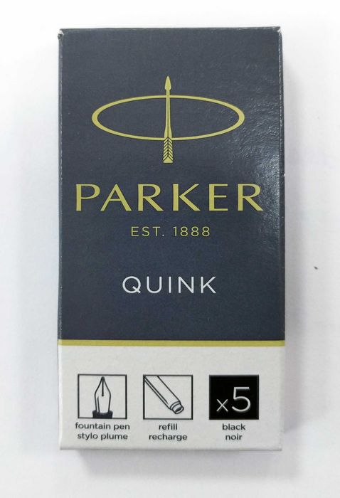 CARTUCHO LARGO TINTA PARKER NEGRO B/5 | 1 UNIDADES | (PARKER) Imagen principal del producto
