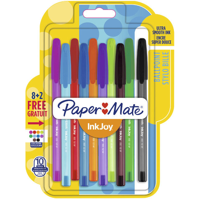 BOLIGRAFO PAPER MATE INKJOY 100 BLISTER 8 + 2 UNID | 1 UNIDADES | (PAPERMATE) Imagen principal del producto