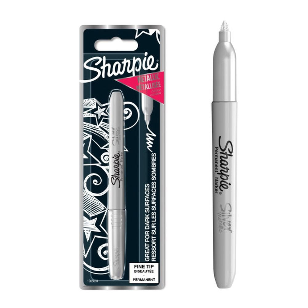 Rotulador Sharpie Permanente Punta Fina Plata Marca Sharpie Imagen principal del producto