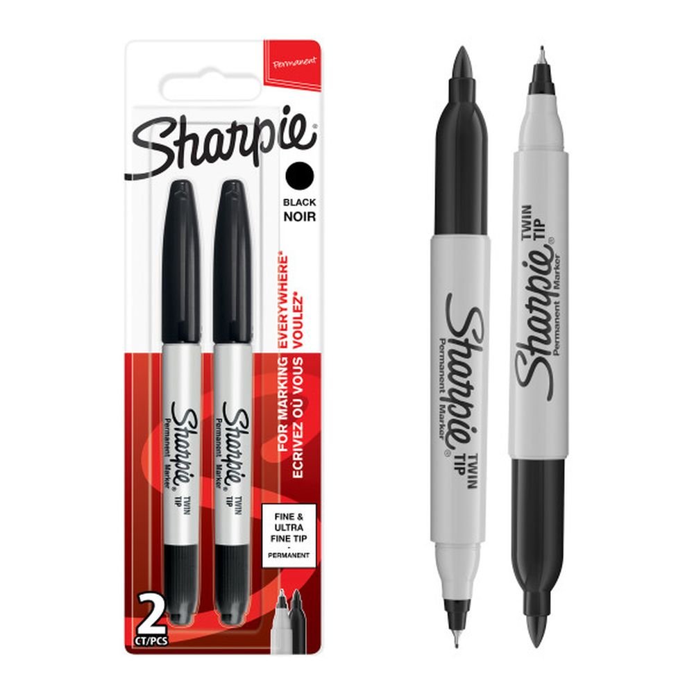 Rotulador Sharpie Permanente de Doble Punta Negro Marca Sharpie Imagen principal del producto