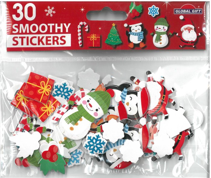 PEGATINAS DE ESPUMA NAVIDAD MUÑECO DE NIEVE Y PINGUINO | GRUPO ERIK EDITORES STICKERS | ENVASE 10 UDS. UNIDAD | 3510052900144