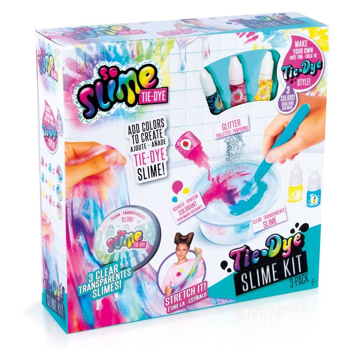Pack slime transparente y colorante Canal Toys