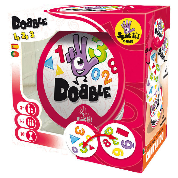 JUEGO DE MESA DOBBLE FORMAS Y NUMEROS | ASMODEE JUEGOS | 1 UNIDAD | 3558380038092