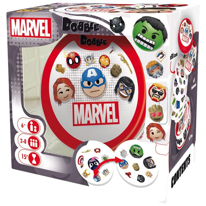 JUEGO DE CARTAS DOBBLE MARVEL EMOJI | ASMODEE JUEGOS | 1 UNIDAD | 3558380090533