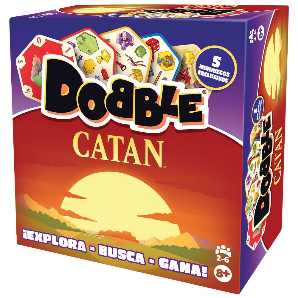 JUEGO DE CARTAS DOBBLE CATAN | ASMODEE JUEGOS | 1 UNIDAD | 3558380133759