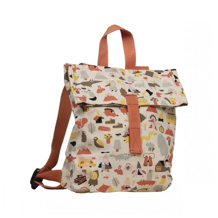 MOCHILA INFANTIL BOSQUE AVENTURA | PETIT JOUR PARIS Imagen principal del producto