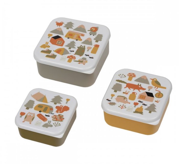 SET DE 3 TUPPERS BOSQUE AVENTURA | PETIT JOUR PARIS | 1 UNIDAD | 3585190809949